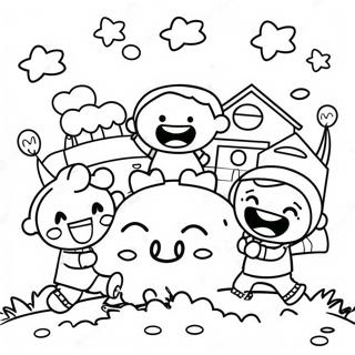 Raskraska Schastlivye Deti Detskogo Sada Igraiut 80850-22707