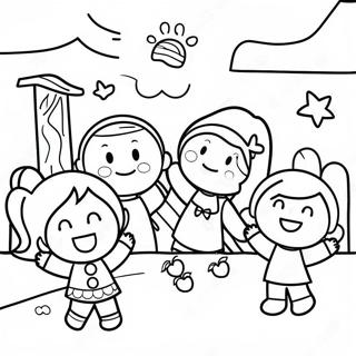 Raskraska Schastlivye Deti Detskogo Sada Igraiut 80850-22708