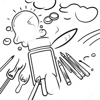 Raskraska Tvorcheskie Khudozhestvennye Prinadlezhnosti Detskogo Sada 80851-22710