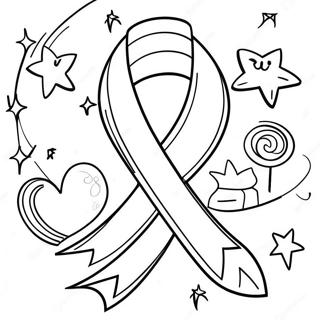 Raskraska Prazdnovaniia Nedeli Krasnoi Lenty V Iarkikh Tsvetakh 81054-22859