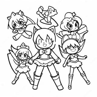 Raskraska Personazhei Glitter Force V Bitve 81186-22966