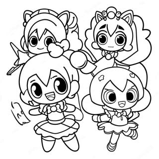 Raskraska Personazhei Glitter Force V Bitve 81186-22968