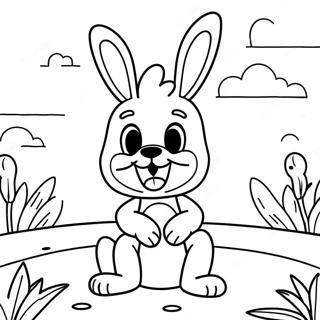 Весенний Бонни Раскраски