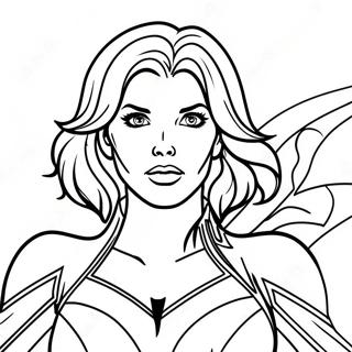 Raskraska Chernoi Vdovy V Kostiume Supergeroia 81700-23361