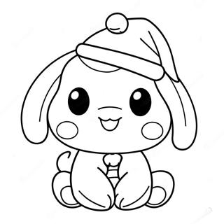 Raskraska Sinnamoroll V Santa Shliape 81753 23409