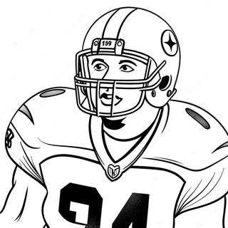 Raskraska Igroka Pittsburgh Steelers V Deistvii 81879-23500