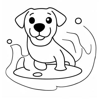 Labrador Plavaet V Vode Raskraska 81985 23589