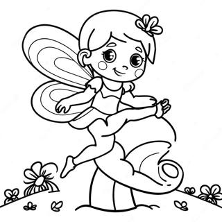 Igrivuiu Feiu Tantsuiushchuiu Na Gribke Raskraska 8205 1006