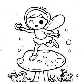 Igrivuiu Feiu Tantsuiushchuiu Na Gribke Raskraska 8205-1007