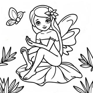 Zakoldovannaia Feia Sidiashchaia Na Liste Raskraska 8207-1617