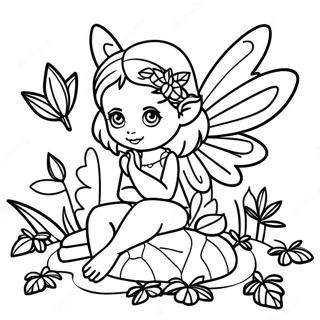 Zakoldovannaia Feia Sidiashchaia Na Liste Raskraska 8207-1618