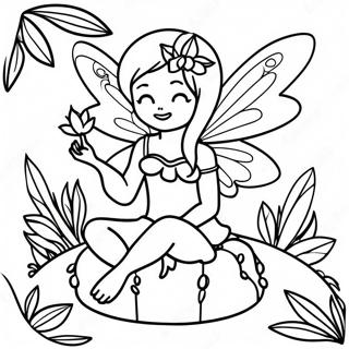 Zakoldovannaia Feia Sidiashchaia Na Liste Raskraska 8207-1620