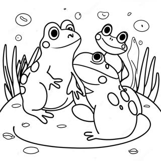 Igrivye Liagushki U Pruda Raskraska 82112 23685