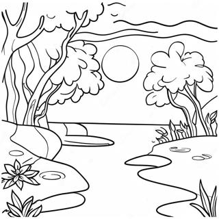 Spokoinaia Prirodnaia Stsena Raskraska 82216 23800