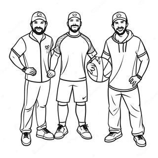 Raskraska Komandy Dude Perfect V Deistvii 83164-24526