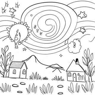 Raskraska Zvezdnogo Nochnogo Neba 83958-25154