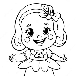 Розовая Принцесса Раскраски