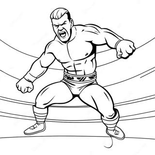 Raskraska Dinamichnyi Restler Wwe Prygaiushchii Na Protivnika 84496-25570