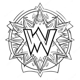 Raskraska Smelyi Logotip Wwe 84497-25575