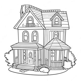 Кукольный Домик Габби Раскраски