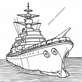 Raskraska Tsvetnogo Boevogo Korablia Na More 85622-26530