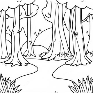 Pyshnyi Lesnoi Peizazh Dlia Raskraski 86803-27463