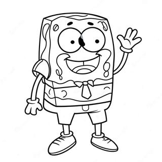 Gubka Bob V Zhutkom Kostiume Raskraska 87107-27695