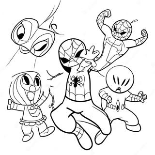 Raskraska Igrivyi Chelovek Pauk S Druziami 88572-29005