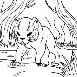 Raskraska Neprimetnogo Khishchnika Podkradyvaiushchegosia K Dobyche 89345-29606