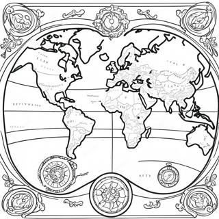 Raskraska Vintazhnaia Karta Mira 89654-29842