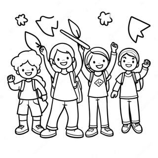 Raskraska Detei Prazdnuiushchikh Okonchanie Shkoly 90196-30263