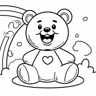 Schastlivyi Medvezhonok Na Raduge Raskraska 90300 30343