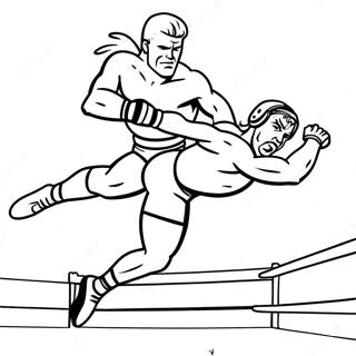 Raskraska Restlera Wwe Prygaiushchego Na Protivnika 91122 31048