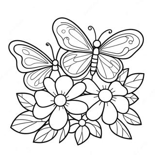Raskraska S Tsvetkom I Babochkoi 91225-31122