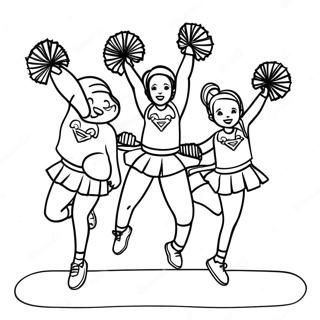 Raskraska Chirliderov Vypolniaiushchikh Triuki 91458 31310