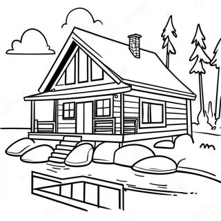 Raskraska Solnechnogo Domika U Ozera 91790 31580