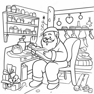 Raskraska Santa Klausa V Masterskoi 92763-32329