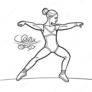 Raskraska Olimpiiskoi Gimnastki 92791 32359