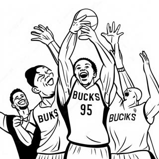 Raskraska Igrokov Bucks Prazdnuiushchikh Pobedu 93123 32618