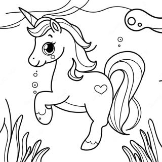 Raskraska Iarkogo Edinoroga I Rusalki Pod Vodoi 93380-32809