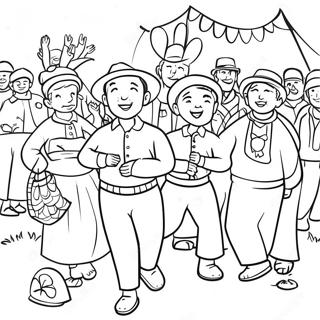 Traditsionnye Selskie Festivali Raskraska 93459 32879