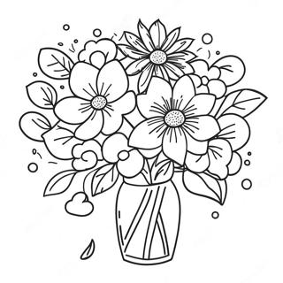 Krasivyi Buket Na Den Materi Raskraska 93767-33117