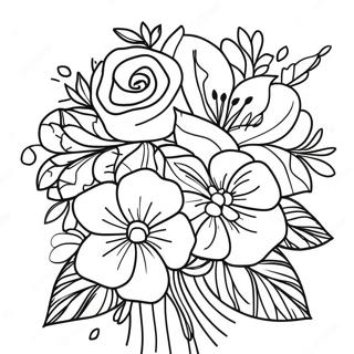 Krasivyi Buket Na Den Materi Raskraska 93767-33118