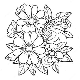 Krasivyi Buket Na Den Materi Raskraska 93767-33119