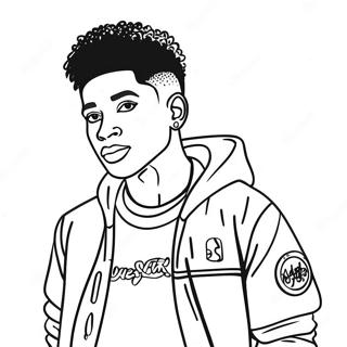 Raskraska S Nba Youngboy V Stilnoi Odezhde 94463-33854
