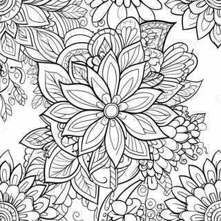 Raskraska S Krasivym Mandaloi Tsvetka Dlia Relaksatsii 94514-33888