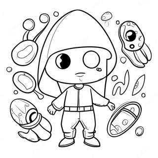 Raskraska Maskirovannyi Okhrannik Iz Igry V Kalmara 94799 34109