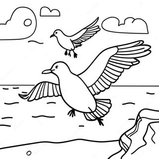 Raskraska Chaiki Letaiushchie Nad Pliazhem 95134-34376