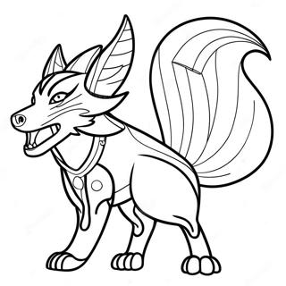 Raskraska Naruto Lis S Deviatiu Khvostami 95640-34802