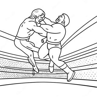 Raskraska Wwe Restlera Prygaiushchego Na Sopernika S Tochechnym Markerom 96723-35640